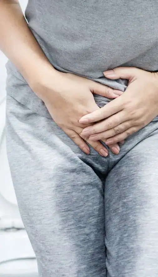 Image of woman had accident and needing stress incontinence treatment Bolton